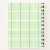 Carnet Motif à rayures verticales de couleur douce et des (Dos)