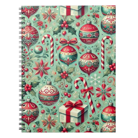 Carnet Motif à thème de Noël (Devant)