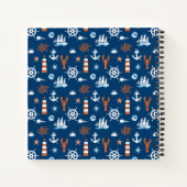 Carnet Motif à thème marin 1 (Dos)