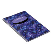 Carnet Motif à thème spatial avec étoiles et planètes (Côté Droit)