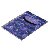Carnet Motif à thème spatial avec étoiles et planètes (Côté gauche)