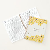 Carnet Motif abeilles et peigne de miel (Intérieur)