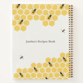 Carnet Motif abeilles et peigne de miel (Dos)
