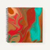 Carnet motif abstrait. (Devant)