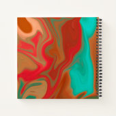 Carnet motif abstrait. (Dos)