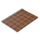 Carnet Motif Abstrait à Damier Orange Violet (Côté gauche)