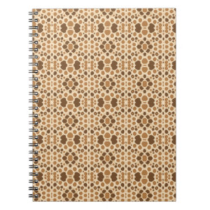 Carnet motif abstrait avec des formes organiques douces