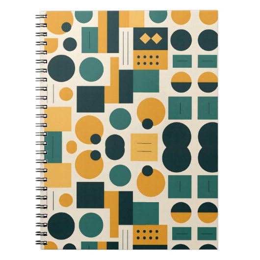 Carnet Motif abstrait Bauhaus (Devant)