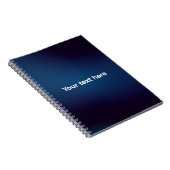 Carnet Motif Abstrait Bleu Foncé | Ajouter du Texte (Côté Droit)