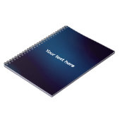 Carnet Motif Abstrait Bleu Foncé | Ajouter du Texte (Côté gauche)