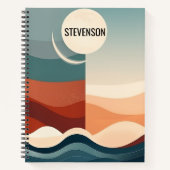 Carnet Motif Abstrait Boho (Devant)