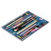 Carnet Motif Abstrait Bright Stripe (Côté gauche)