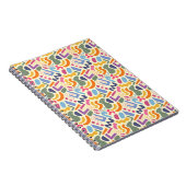 Carnet Motif abstrait coloré (Côté Droit)
