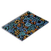 Carnet Motif Abstrait coloré personnalisé (Côté gauche)