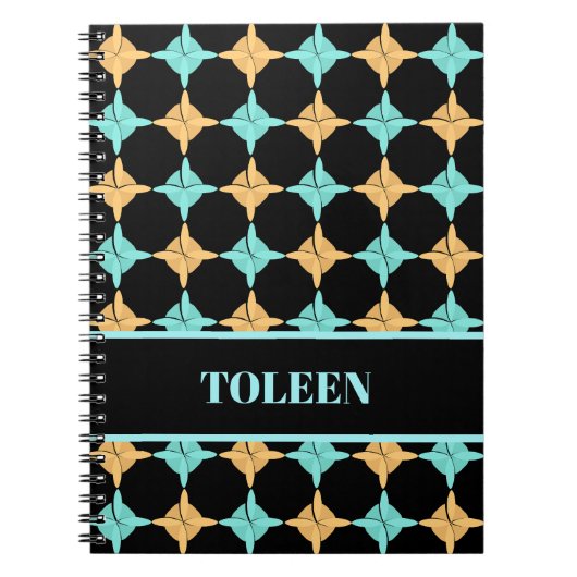 Carnet Motif Abstrait coloré personnalisé (Devant)