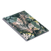 Carnet Motif Abstrait créatif transparent avec p tropical (Côté Droit)