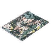 Carnet Motif Abstrait créatif transparent avec p tropical (Côté gauche)