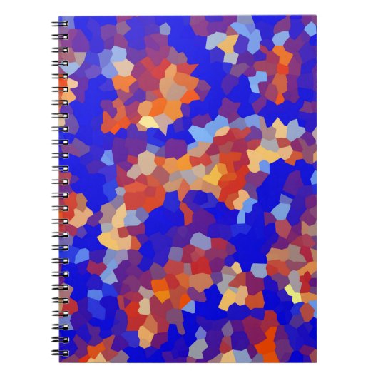 Carnet Motif Abstrait Crystal (Devant)