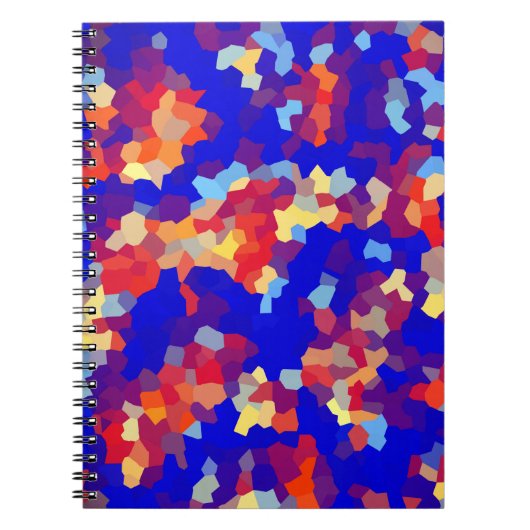 Carnet Motif Abstrait Crystal (Devant)