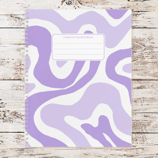 Carnet Motif Abstrait de Couleurs Pastel Groovy