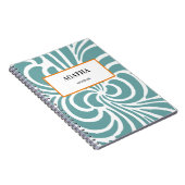 Carnet Motif Abstrait de la nature des fluides (Côté Droit)