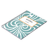 Carnet Motif Abstrait de la nature des fluides (Côté gauche)
