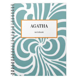 Carnet Motif Abstrait de la nature des fluides