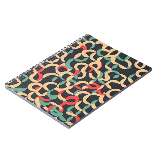 Carnet Motif Abstrait de luxe (Côté gauche)