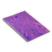 Carnet Motif Abstrait de Marbre Liquide Violet (Côté Droit)