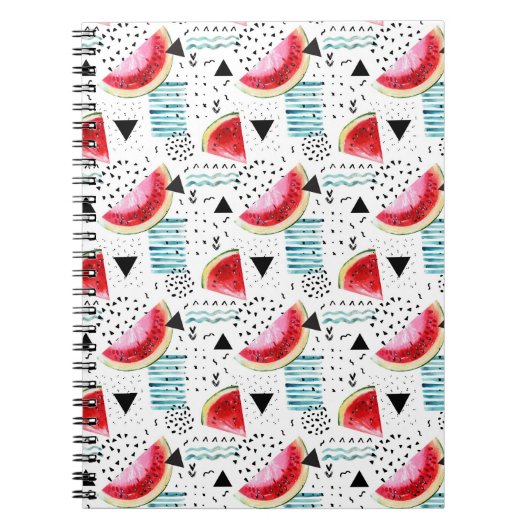 Carnet Motif abstrait de pastèque (Devant)