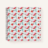 Carnet Motif Abstrait de pastèque (Devant)