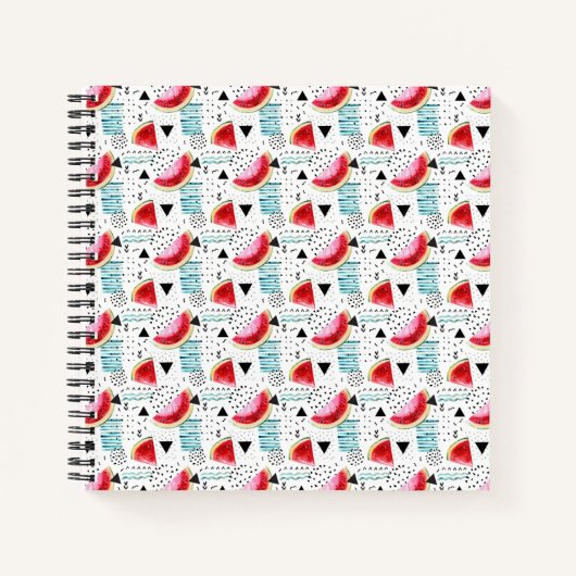 Carnet Motif Abstrait de pastèque (Devant)