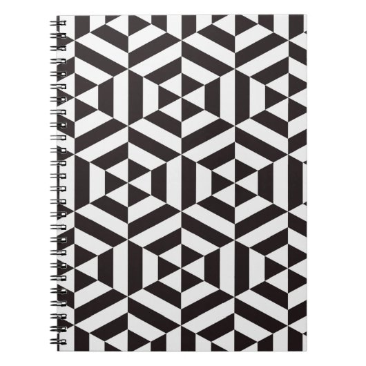 Carnet motif Abstrait de pat transparent hexagone géométr (Devant)