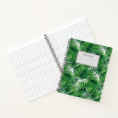 Carnet motif Abstrait des feuilles de palmiers (Intérieur)