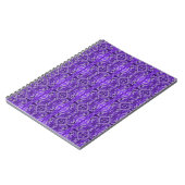Carnet Motif Abstrait Diamond-y violet (Côté gauche)
