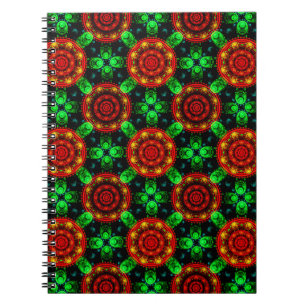 Carnet Motif abstrait élégant boho moderne floral #504