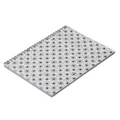 Carnet Motif Abstrait élégant noir et blanc (Côté gauche)