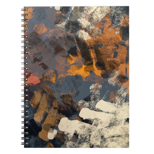 Carnet Motif abstrait fait main. Art moderne (Devant)