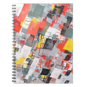 Carnet Motif abstrait fait main. Art moderne