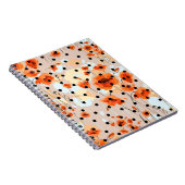 Carnet motif Abstrait fleuri sans soudure avec pâté de ca (Côté Droit)