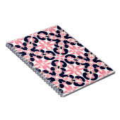Carnet Motif Abstrait Floral Coloré (Côté Droit)