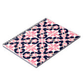 Carnet Motif Abstrait Floral Coloré (Côté gauche)
