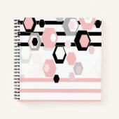 Carnet Motif abstrait géométrique (Devant)