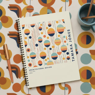 Carnet Motif abstrait géométrique Bauhaus #1 ID1068