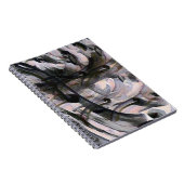 Carnet motif Abstrait gris et violet (Côté Droit)