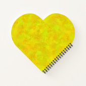 Carnet Motif Abstrait jaune orange (Dos)