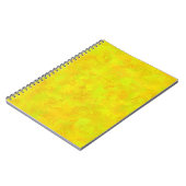 Carnet Motif Abstrait jaune orange (Côté gauche)