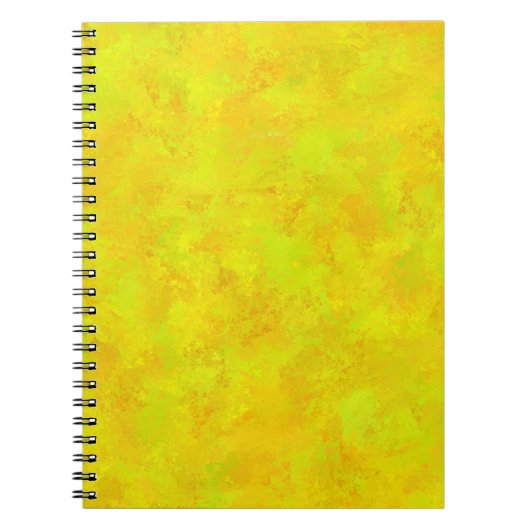 Carnet Motif Abstrait jaune orange (Devant)