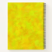 Carnet Motif Abstrait Jaune Orange Vert (Dos)