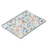 Carnet motif Abstrait, motif d'automne (Côté gauche)